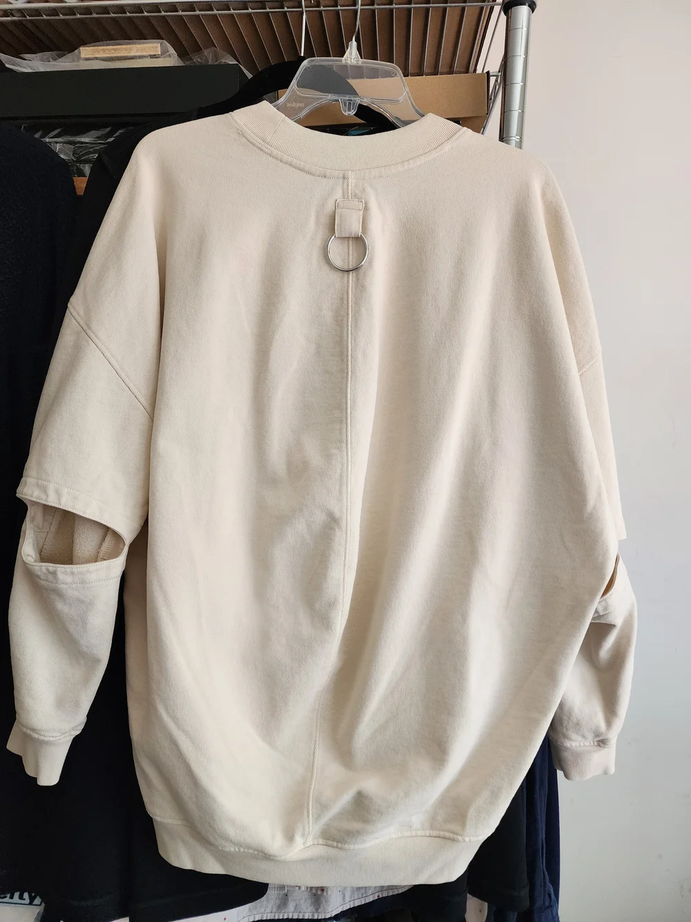 Tibi Cocoon Crewneck Sweatshirt M Like New - Picture 4 of 11